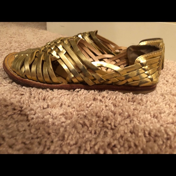 Tory Burch Anya metallic leather woven sandals - Picture 8 of 8